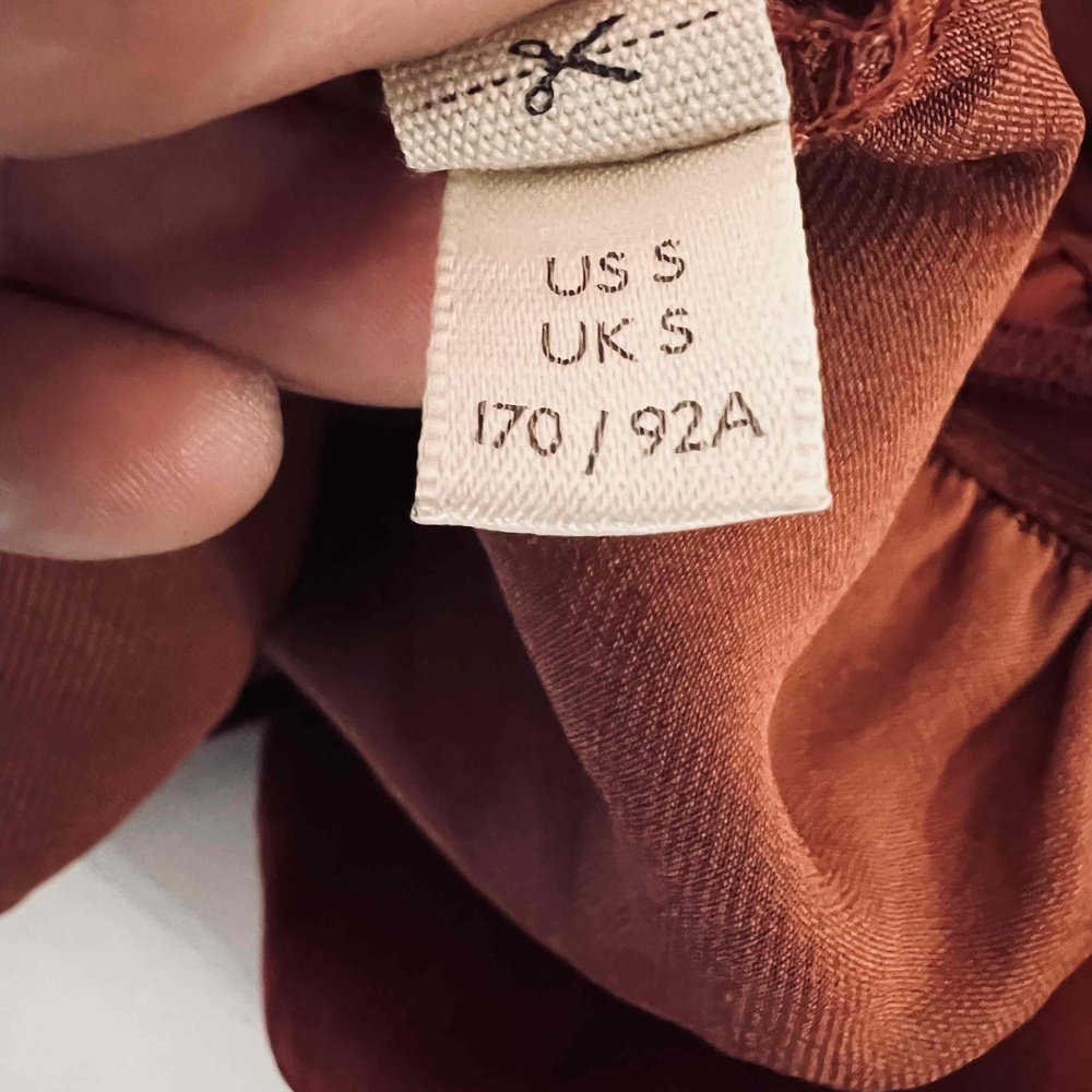 Free People Intimately Brown Burgundy Size Small Blouse Bodysuit - Picture 9 of 10